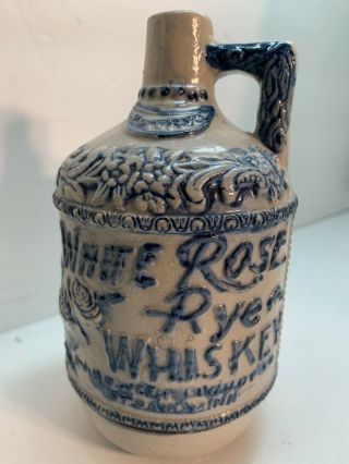 White Rose Rye Whiskey Jug - P.  J.  Bowlin Liquor Co. ,  St.  Paul,  Minn - Circa 1904