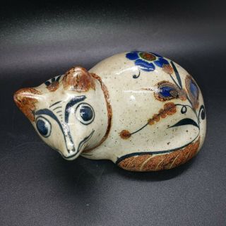 Vintage Tonala Mexican Folk Art Pottery Opossum Jorge Wilmot Rare