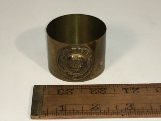 Ww1 Prussian Imperial German Brass Ring - Gott Mit Uns World War I Trench Art