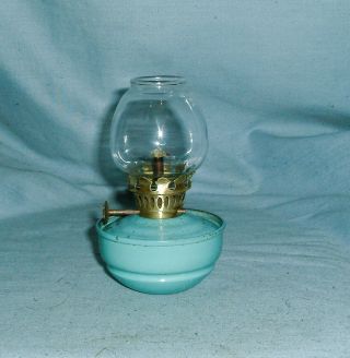 Vintage - Pale Blue - Kelly / Nursery / Pixie Oil Lamp -