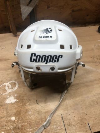 Vintage Cooper Sk2000m Senior Adult Hockey Helmet White Messier