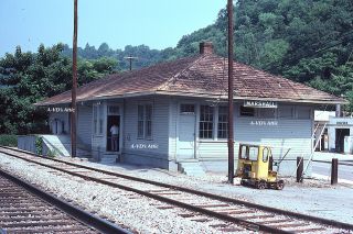 Orig Slide Sou Southern Station Depot Vintage Marshall Nc 1982
