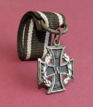 Imperial German Miniature Wwi Iron Cross,  1st Class,  1914