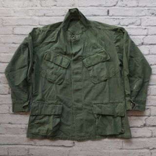 Vintage Us Military Field Shirt Jacket Ripstop S M 60s Vietnam