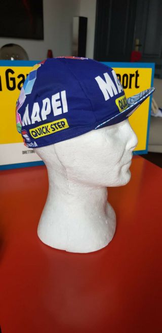 Vintage 2001 MAPEI QUICK STEP COLNAGO cap casquette maglia ciclismo jersey 2