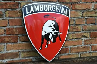 Enamel plaque LAMBORGHINI 50x60 cm emblem sign logo plate 3