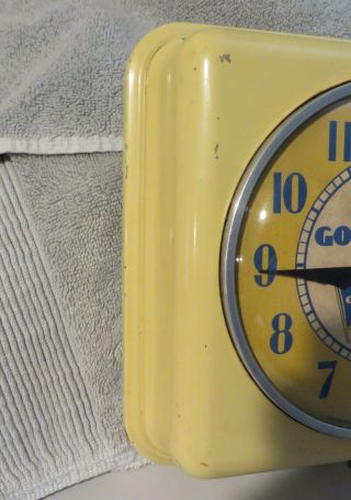 Goodyear Tires Advertising Clock 1940s General Electric 3