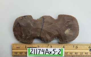 5 " Hand Crafted Stone Ax Head,  Tomahawk Head,  Ulu Knife - Hand Knapped Agate