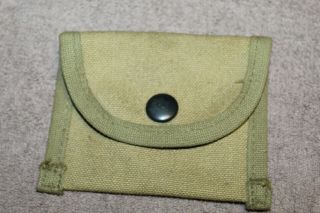 Ww1 U.  S.  Army Canvas Rifle Spare Parts Pouch,  " Ria " Stamped,
