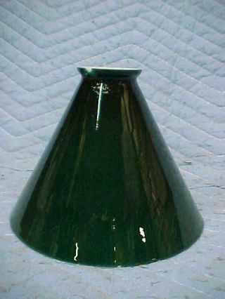 Antique Emeralite Green Cased Glass Shade,  7in.
