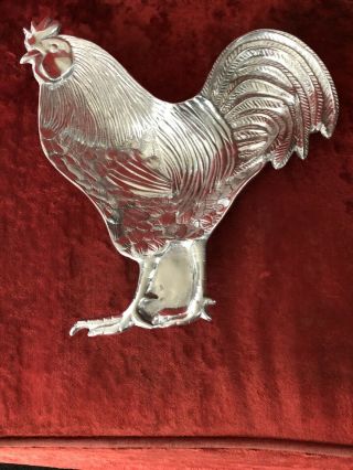 Vintage Metal Mariposa Chicken Candy/cookie Tray/dish Made In Mexico