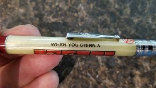 c1940s Dr Pepper Mechanical Pencil,  Pocket Clip is made Like Dr Pepper Bottle 2