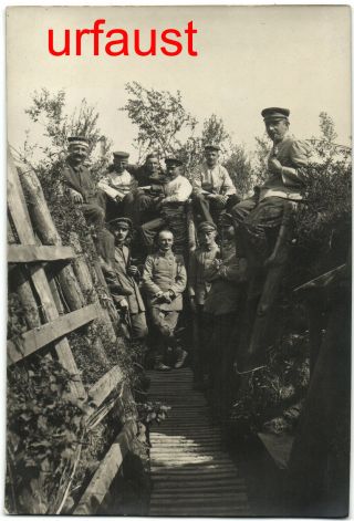 German Wwi Lir 78 Flanders Soldiers In Regenstein Trench 1917 Photo
