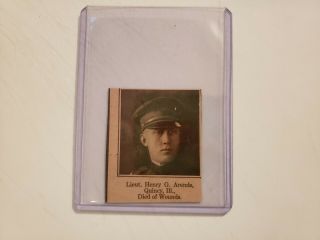 Lieutenant Henry G.  Arends Quincy Illinois 1919 World War 1 Ww1 Hero