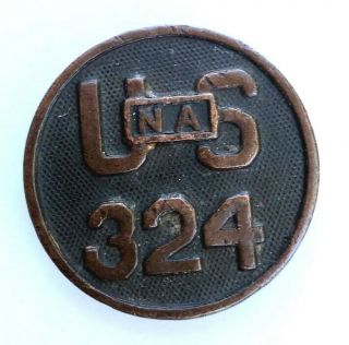 Wwi Us National Army 324th Regiment Collar Disc