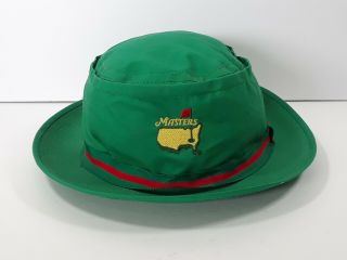Vintage Augusta Masters Golf Green Bucket Hat Size Large / X - Large Derby Cap