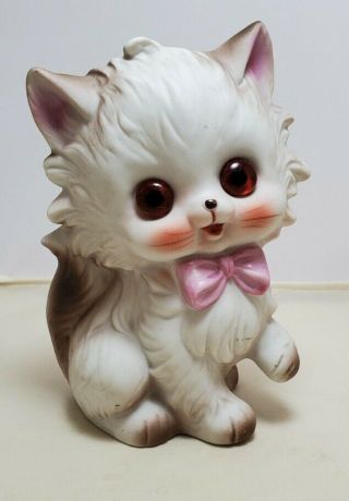Vintage Josef Originals Kitty Cat Kitten Night Light Porcelain Japan No Cord