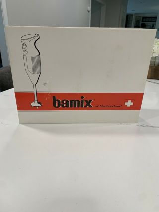 Vintage Bamix Immersion Handmixer Blender 2 Speed Switzerland