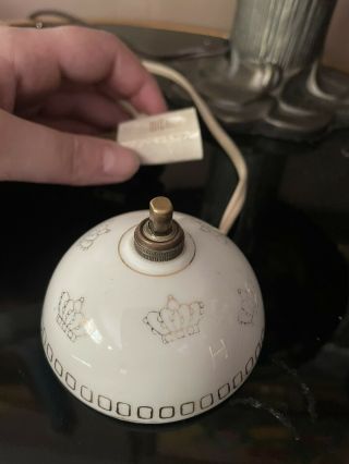 Vintage Lazy Bones Remote Control Switch W Foot Hand For Lamp Porcelain Light