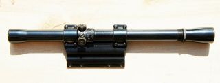 Vintage Weaver J4 4 Power Rifle Scope 3/4 Inch With N4 Scope Mount