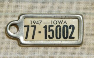 Dav 1947 Iowa Ia Keychain License Plate Tag Disabled American Veterans