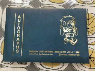 Vintage Rare World Cup Series England July 1966 Autographs Book Blank
