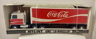 Rare Vintage Nylint Coca - Cola Usa Pressed Steel 18 Wheeler Tractor Trailer Soda