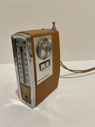 Vintage 1966 Panasonic Am/fm Transistor Radio Model Rf - 626 - Non -.