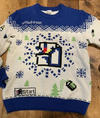 Microsoft Office Paint Ugly Christmas Sweater Xl Collectible Apparel