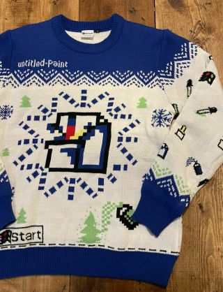 Microsoft Office Paint Ugly Christmas Sweater XL Collectible Apparel 3