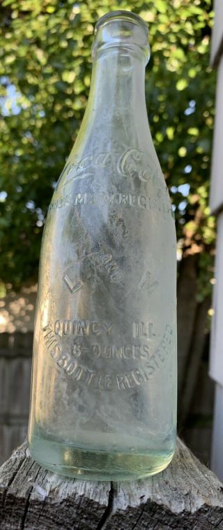 Quincy,  Illinois 1900’s “l And M” Straight Sided Coca Cola Bottle Script Rare