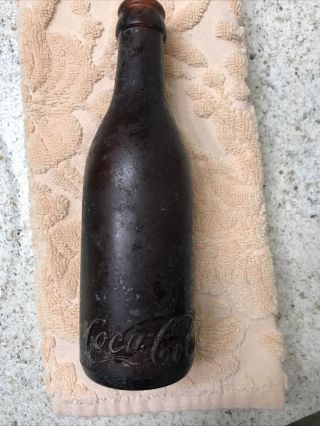 Coca - Cola Bottle Early 1900’s Amber Very Rare.