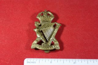 Wwi Or Wwii British Regimental Cap Badge (40) : Royal Irish Rifles