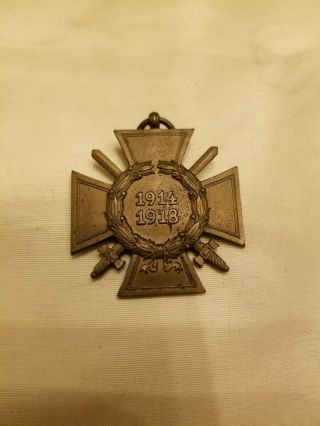 1914 - 1918 World War 1 Germany Service Medal (no Ribbon)