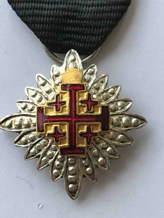 Vatican Miniature Star Order Of Holy Sepulchre Orden Ordre Ordine Medal Medaille