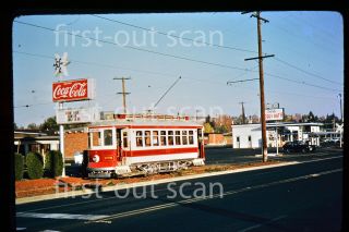 S Slide - Yvt Yakima Valley Transit 1776 Trolley By Coke Sign Wa 1974