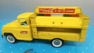 1962 Buddy L 5426 Coca Cola Delivery Truck W/Soda Cases Pressed Steel Shelf I4 3