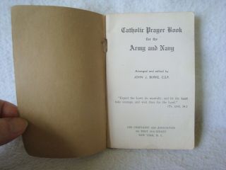 WWI 1917 CATHOLIC PRAYER BOOK FOR THE ARMY AND NAVY PRO DEO ET DATRIA 3