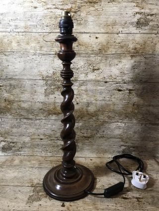 Vintage Wooden Table Lamp Stand.