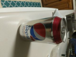 Factory Error Cherry Diet Pepsi Can And Empty
