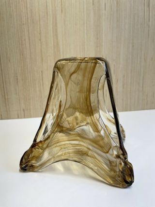 6” Blown Glass Brown Swirl Murano Lamp Shade,  Vanity Globe,  Pendant Light Globe