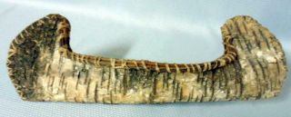 Antique Vintage Native American Indian Birch Bark Canoe