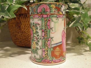 Japanese Famille Rose Porcelain Brush Pot - Hand Painted 5 