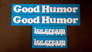 Good Humor Ice Cream Truck Top Panel Decals / Stickers