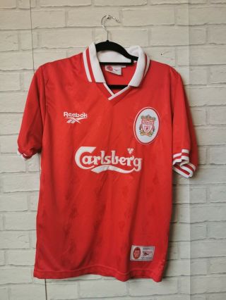 Liverpool 1996 - 1998 Home Reebok Vintage Football Shirt - Adult Small