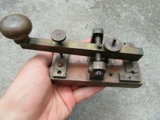 Vtg Rare Unique Wwi Wwii Ww2 German Morse Code Key Radio Telegraph Military Item