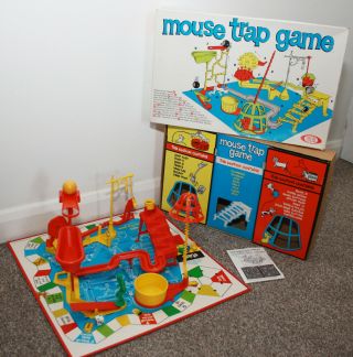 Vintage 1963 Mouse Trap Board Game Ideal - Complete Vgc
