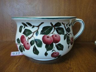 2) Large Vintage Wemyss Chamber Pot / Potty / Planter - Cherries