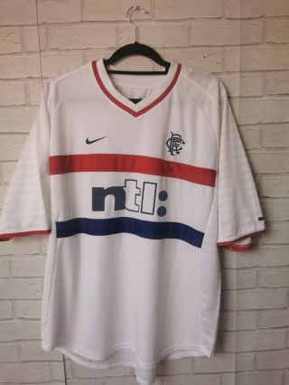 Glasgow Rangers 2000 - 2001 Away Nike Vintage Football Shirt - Adult Xl