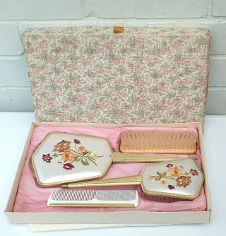 Vintage Delina Dresser 4 Piece Set Made In England Very Collectable